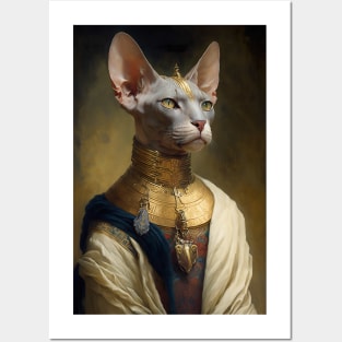 Sphynx Cat Classic Portrait Posters and Art